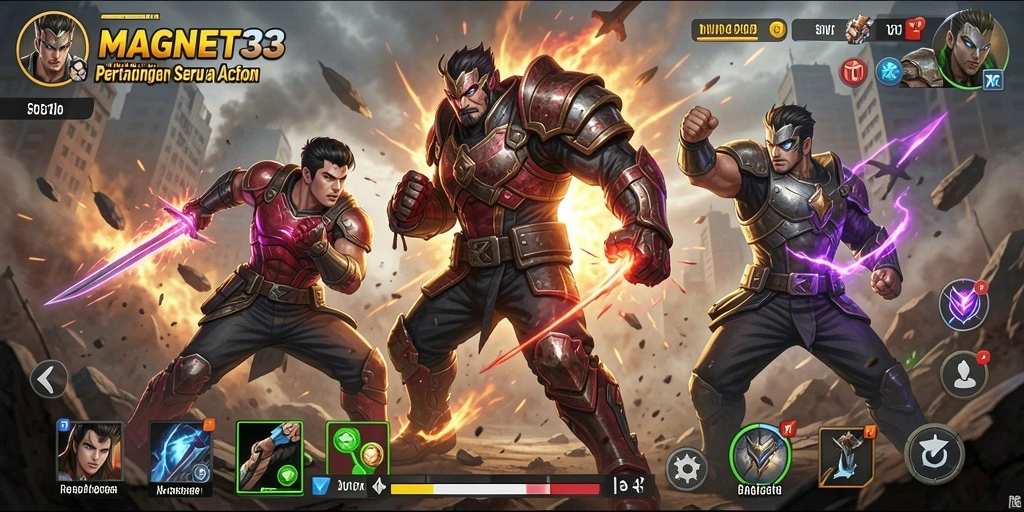 Tangkapan layar menampilkan pertarungan seru dalam <strong>MAGNET33</strong>.