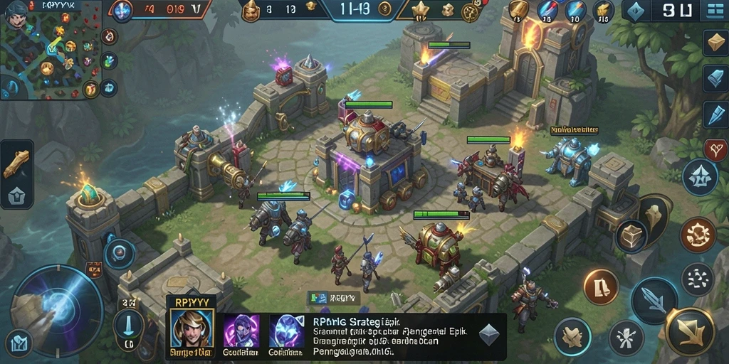 Tampilan menarik dari gameplay RPYYY dengan berbagai elemen strategis.