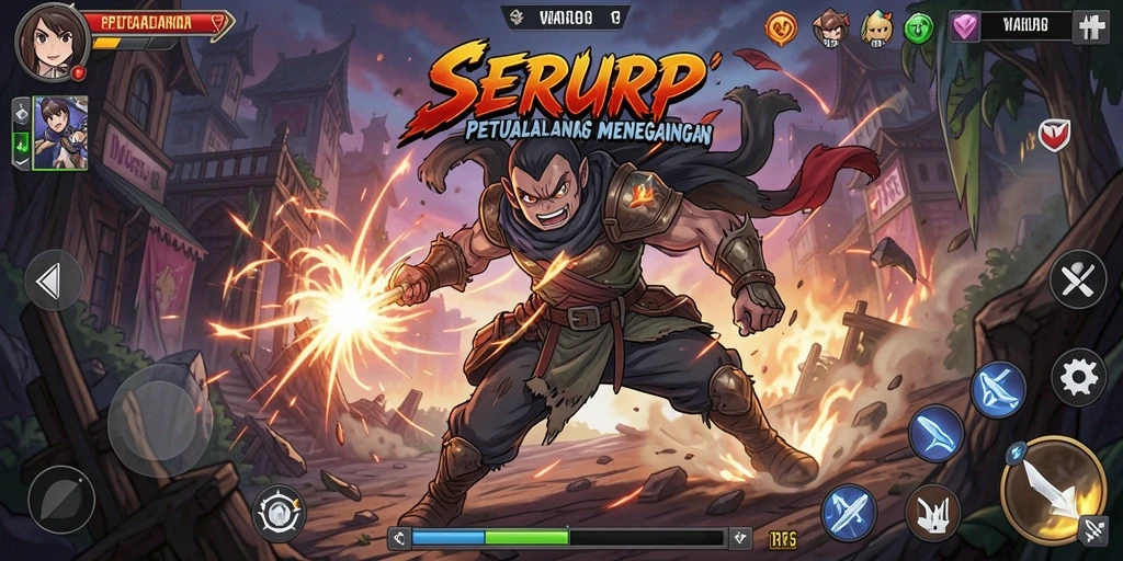 Tampilan gameplay SERURP yang memukau dan menegangkan.
