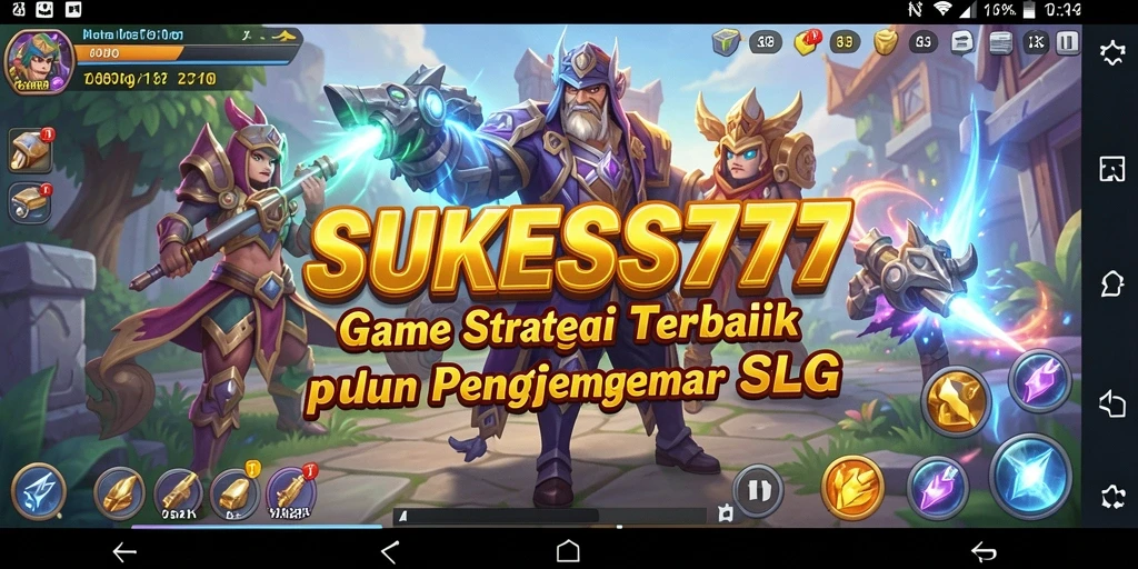 Screenshot gameplay <strong>SUKSES777</strong> menampilkan pertempuran strategis yang mendebarkan.